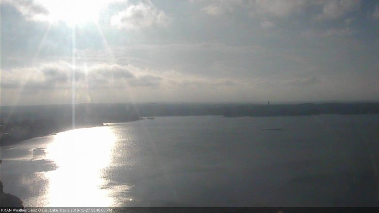 Lake Travis webcam, December 27, 2019 3:45 PM CT