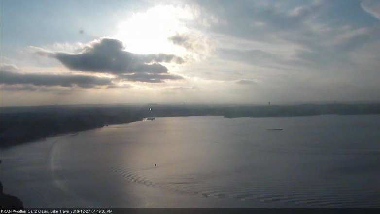 Lake Travis webcam, December 27, 2019 4:45 PM CT