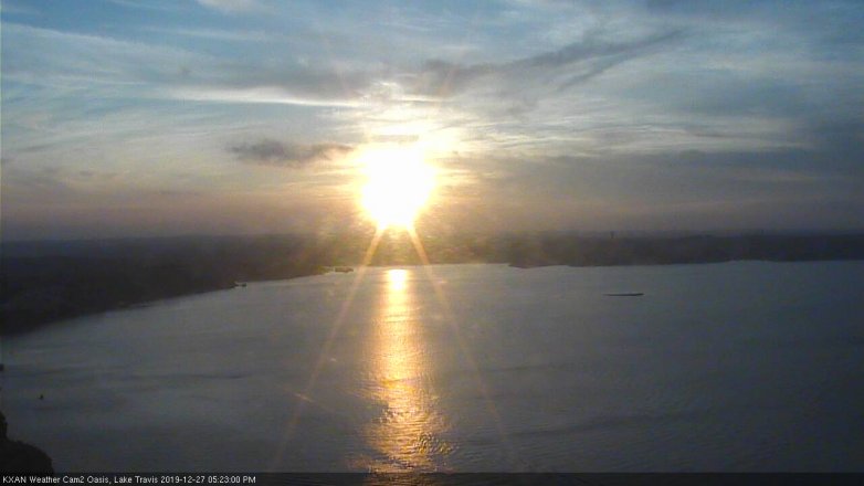 Lake Travis webcam, December 27, 2019 5:25 PM CT