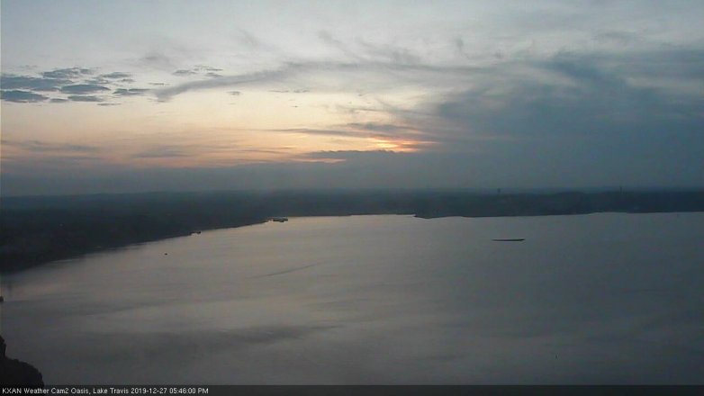 Lake Travis webcam, December 27, 2019 5:45 PM CT