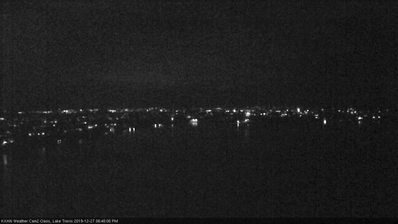 Lake Travis webcam, December 27, 2019 6:45 PM CT