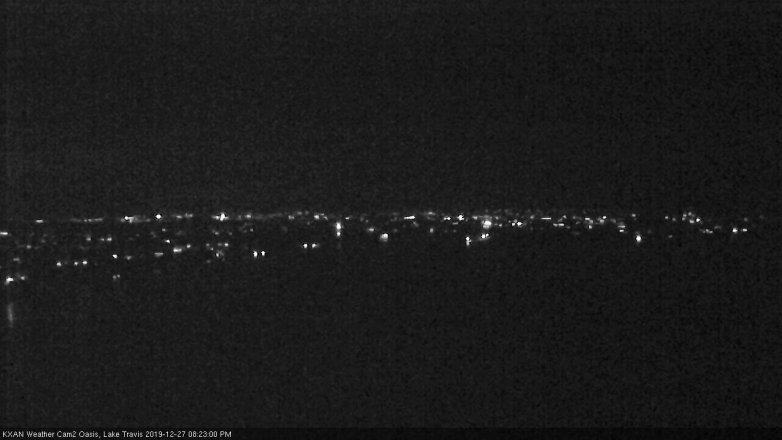 Lake Travis webcam, December 27, 2019 8:25 PM CT