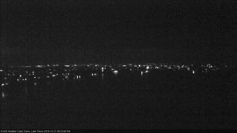 Lake Travis webcam, December 27, 2019 9:25 PM CT