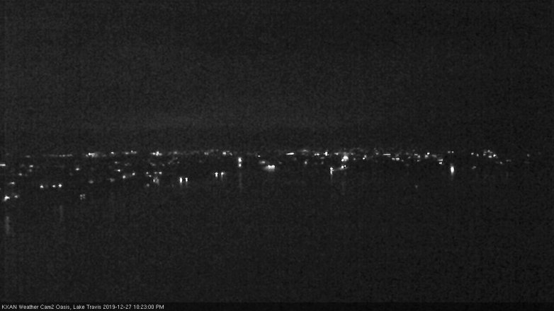 Lake Travis webcam, December 27, 2019 10:25 PM CT