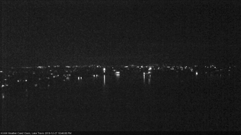 Lake Travis webcam, December 27, 2019 10:45 PM CT