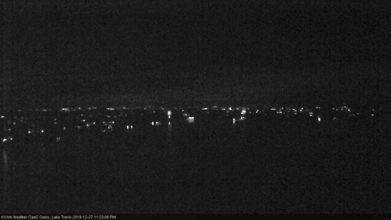 Lake Travis webcam, December 27, 2019 11:25 PM CT