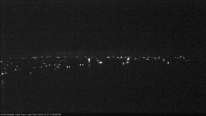 Lake Travis webcam, December 27, 2019 11:45 PM CT