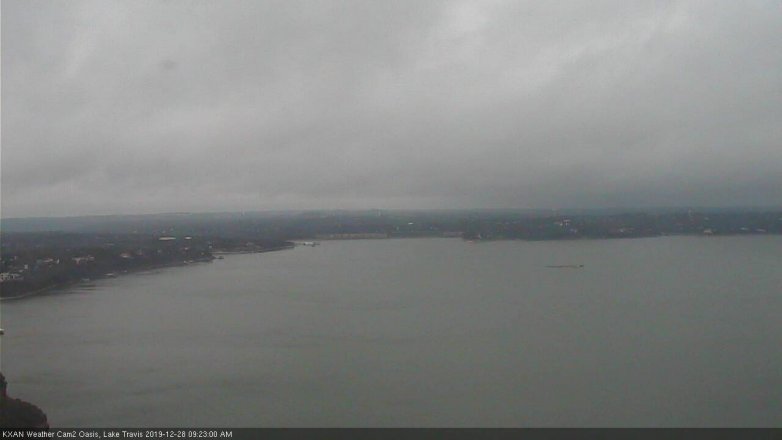 Lake Travis webcam, December 28, 2019 9:25 AM CT