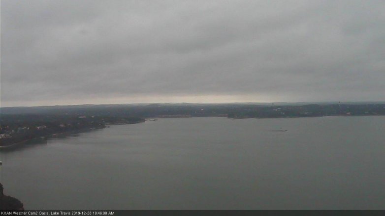 Lake Travis webcam, December 28, 2019 10:45 AM CT
