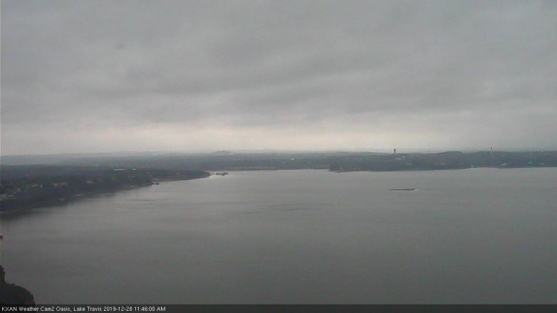 Lake Travis webcam, December 28, 2019 11:45 AM CT