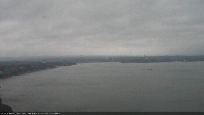 Lake Travis webcam, December 28, 2019 12:00 PM CT