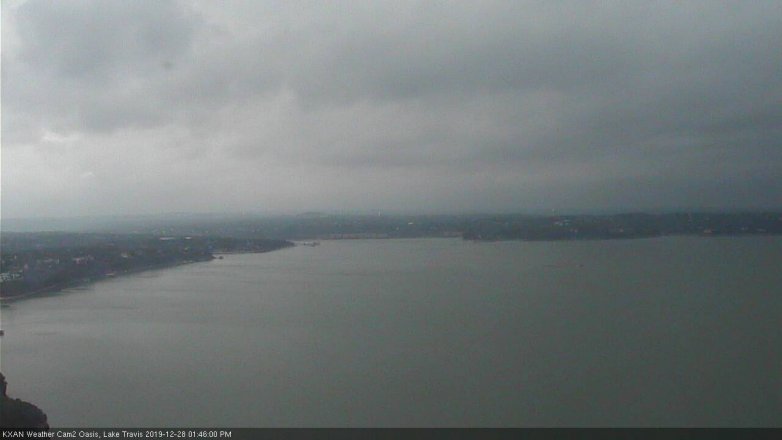 Lake Travis webcam, December 28, 2019 1:45 PM CT
