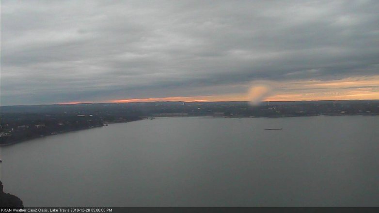 Lake Travis webcam, December 28, 2019 5:00 PM CT