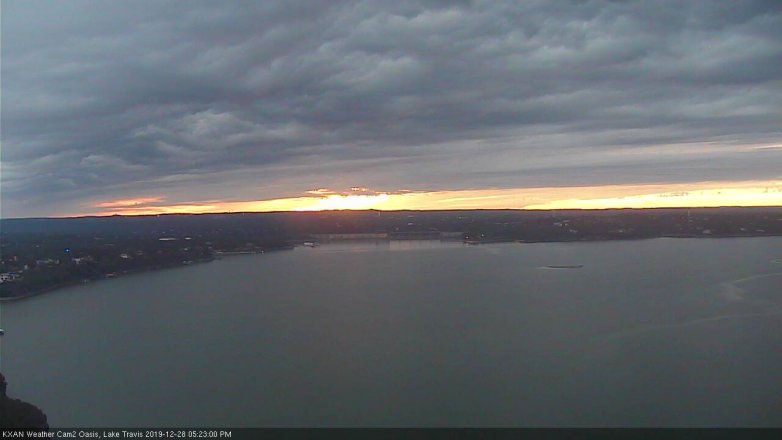 Lake Travis webcam, December 28, 2019 5:25 PM CT