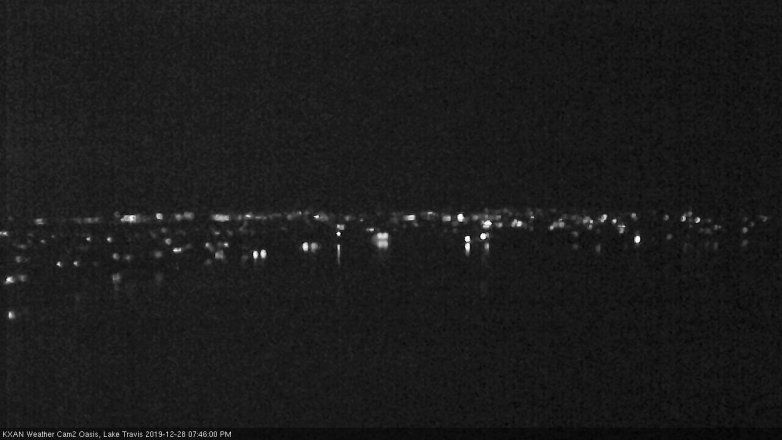 Lake Travis webcam, December 28, 2019 7:45 PM CT