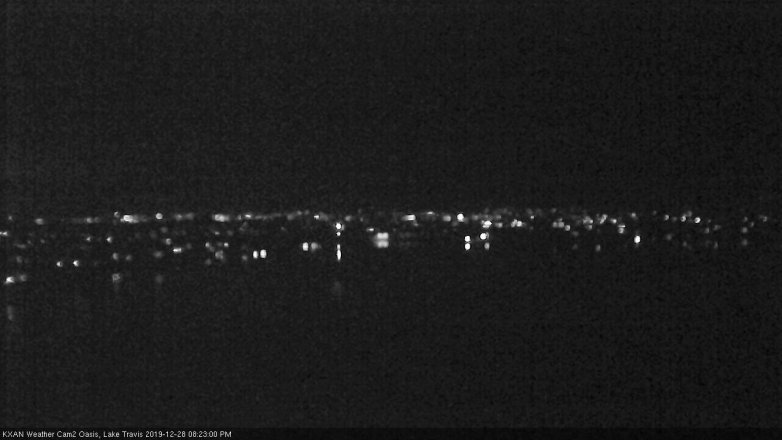 Lake Travis webcam, December 28, 2019 8:25 PM CT