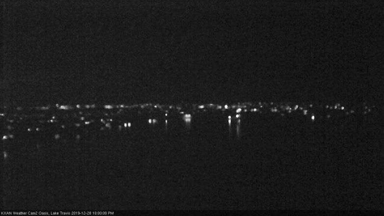 Lake Travis webcam, December 28, 2019 10:00 PM CT