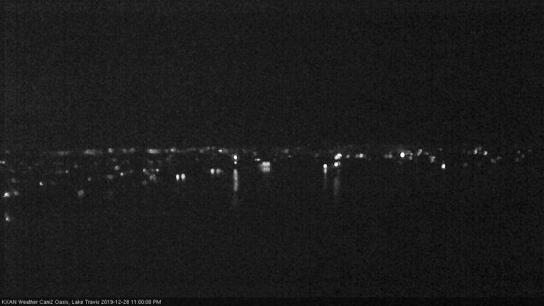 Lake Travis webcam, December 28, 2019 11:00 PM CT