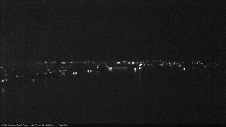 Lake Travis webcam, December 28, 2019 11:25 PM CT