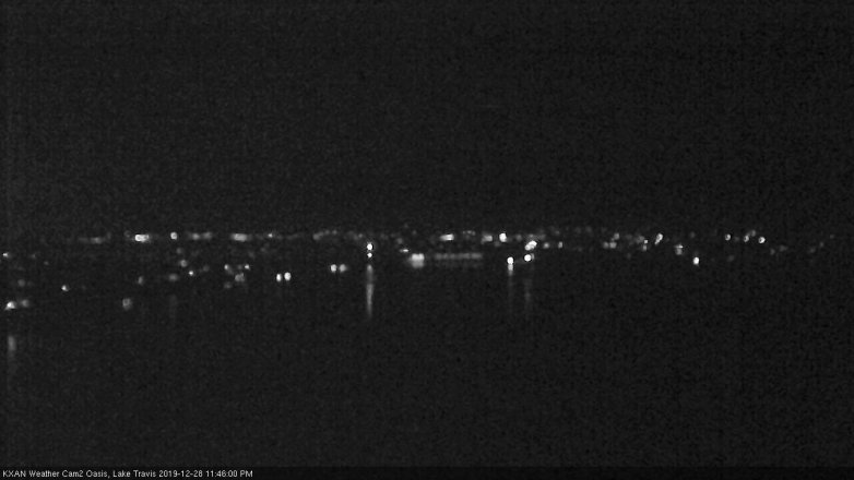 Lake Travis webcam, December 28, 2019 11:45 PM CT