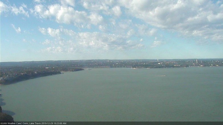 Lake Travis webcam, December 29, 2019 10:25 AM CT