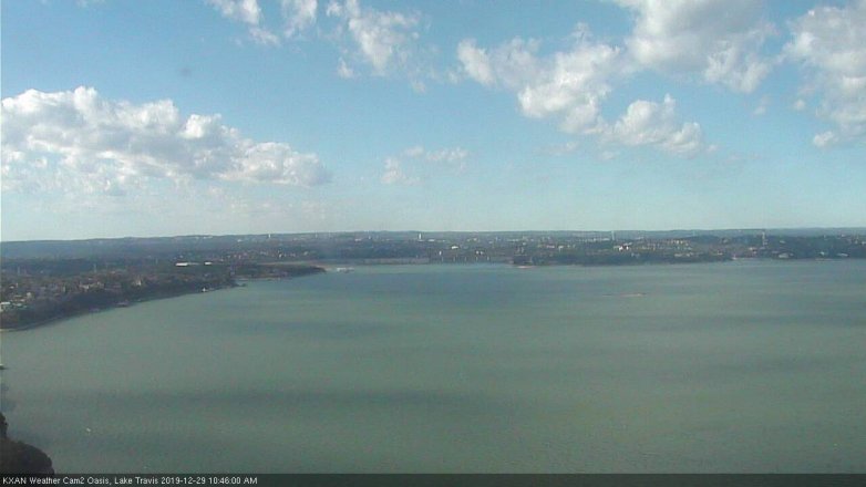 Lake Travis webcam, December 29, 2019 10:45 AM CT