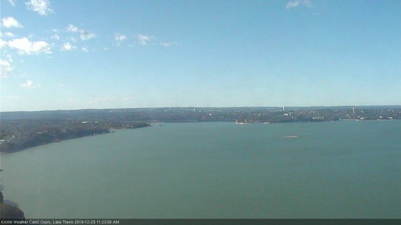 Lake Travis webcam, December 29, 2019 11:25 AM CT