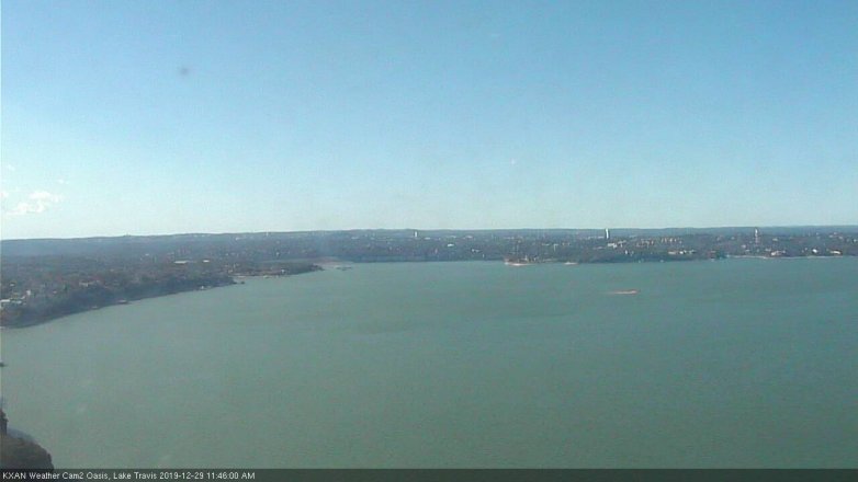 Lake Travis webcam, December 29, 2019 11:45 AM CT