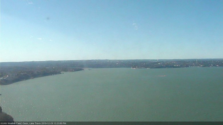 Lake Travis webcam, December 29, 2019 12:25 PM CT