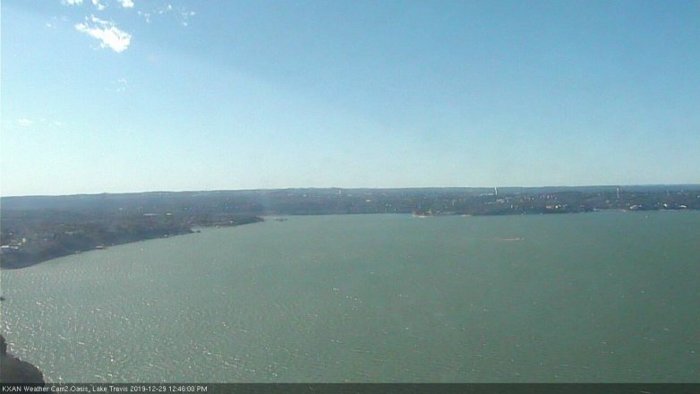 Lake Travis webcam, December 29, 2019 12:45 PM CT