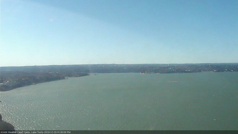 Lake Travis webcam, December 29, 2019 1:00 PM CT