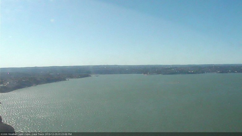 Lake Travis webcam, December 29, 2019 1:25 PM CT