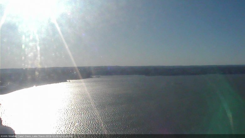 Lake Travis webcam, December 29, 2019 3:25 PM CT