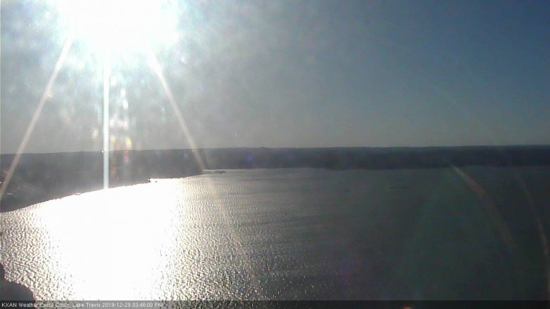 Lake Travis webcam, December 29, 2019 3:45 PM CT