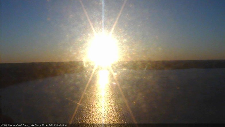 Lake Travis webcam, December 29, 2019 5:25 PM CT