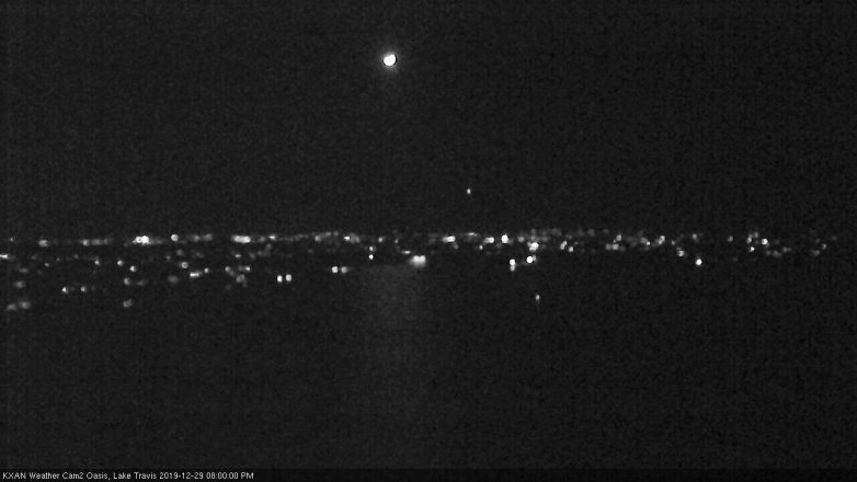 Lake Travis webcam, December 29, 2019 8:00 PM CT