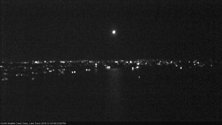 Lake Travis webcam, December 29, 2019 8:25 PM CT