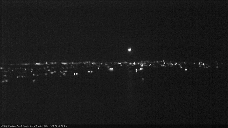 Lake Travis webcam, December 29, 2019 8:45 PM CT