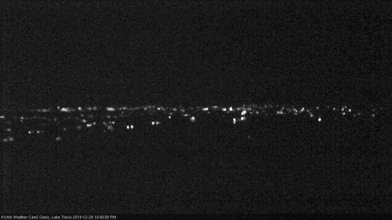 Lake Travis webcam, December 29, 2019 10:00 PM CT