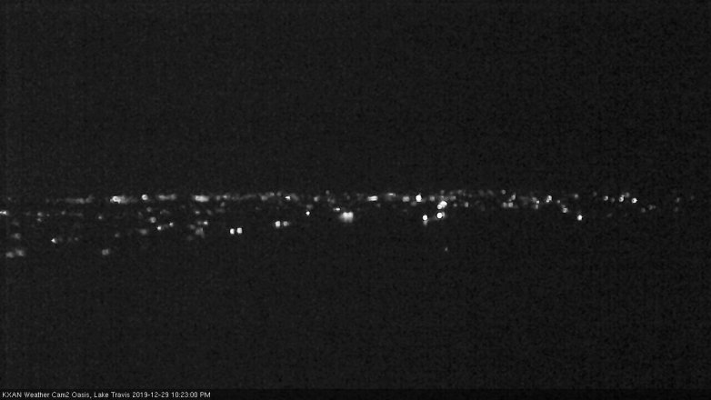 Lake Travis webcam, December 29, 2019 10:25 PM CT