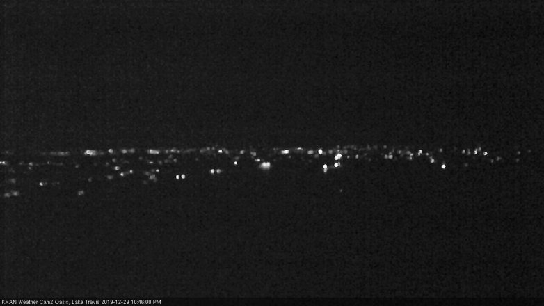 Lake Travis webcam, December 29, 2019 10:45 PM CT