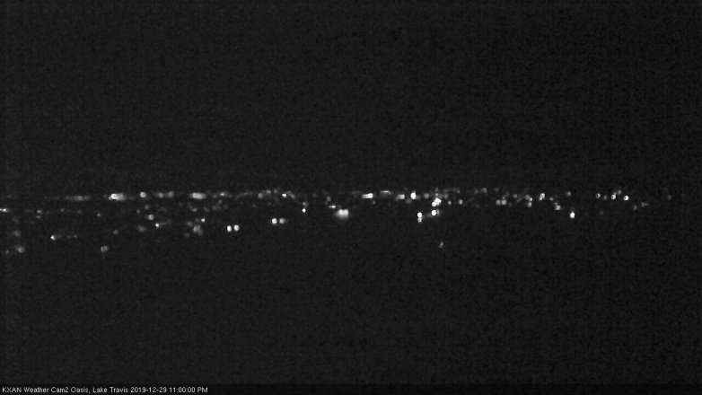Lake Travis webcam, December 29, 2019 11:00 PM CT