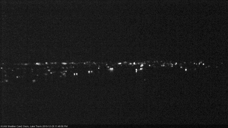 Lake Travis webcam, December 29, 2019 11:45 PM CT