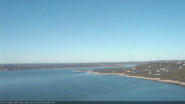Lake Travis webcam, December 30, 2019 9:00 AM CT
