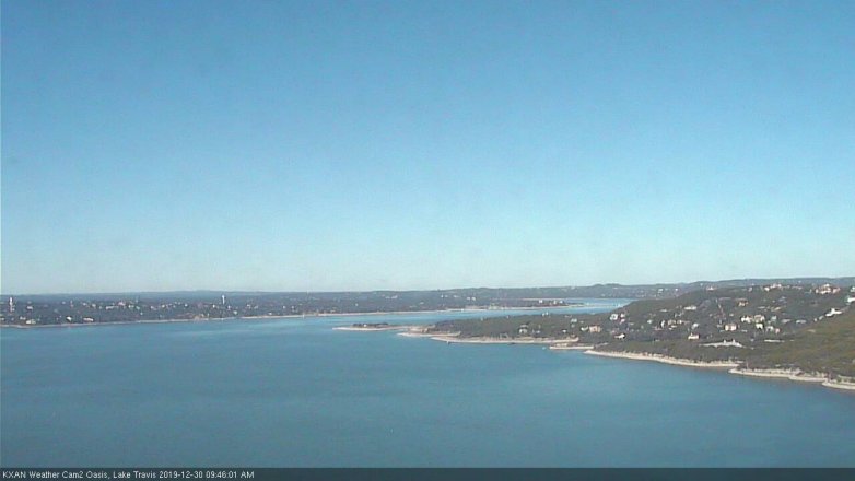 Lake Travis webcam, December 30, 2019 9:45 AM CT