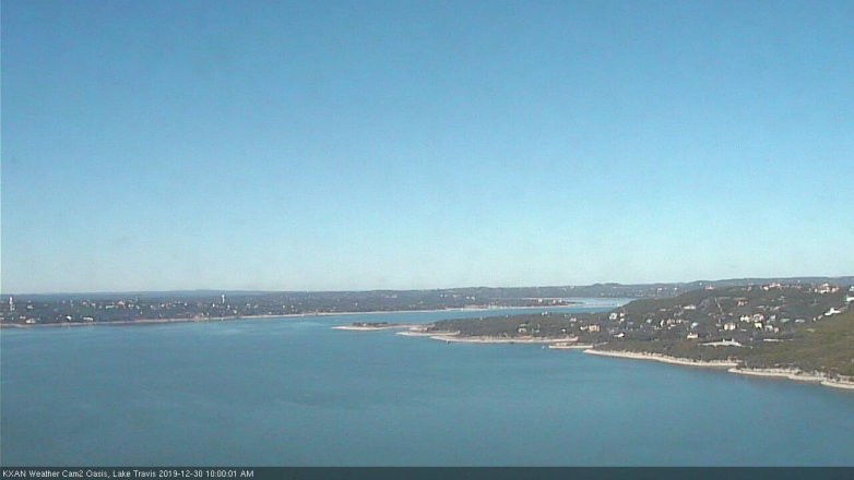 Lake Travis webcam, December 30, 2019 10:00 AM CT