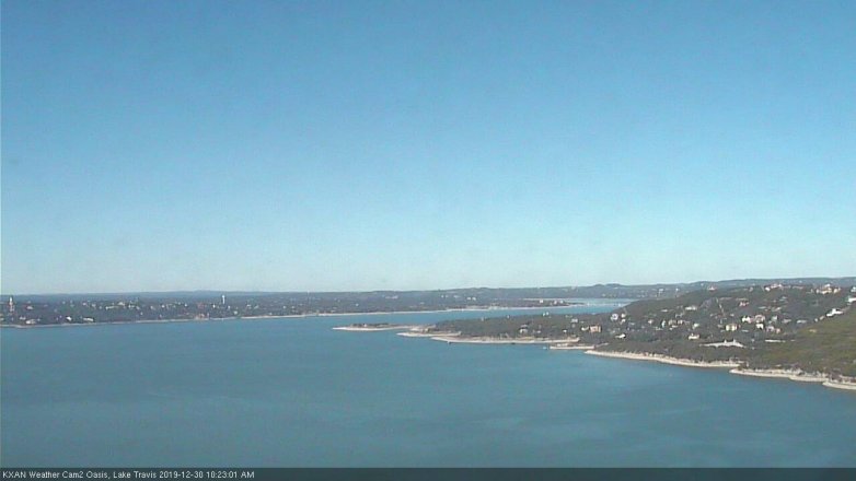 Lake Travis webcam, December 30, 2019 10:25 AM CT