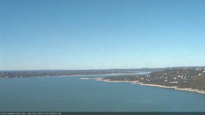 Lake Travis webcam, December 30, 2019 10:45 AM CT