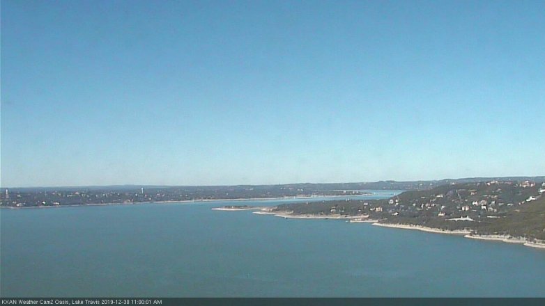 Lake Travis webcam, December 30, 2019 11:00 AM CT