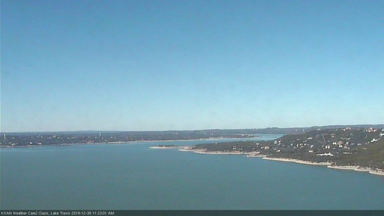 Lake Travis webcam, December 30, 2019 11:25 AM CT